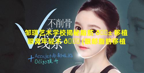 邹琪艺术学校揭秘脂肪 🐱 移植眼窝年轻术 🕊 (眼部脂肪移植能活多久)